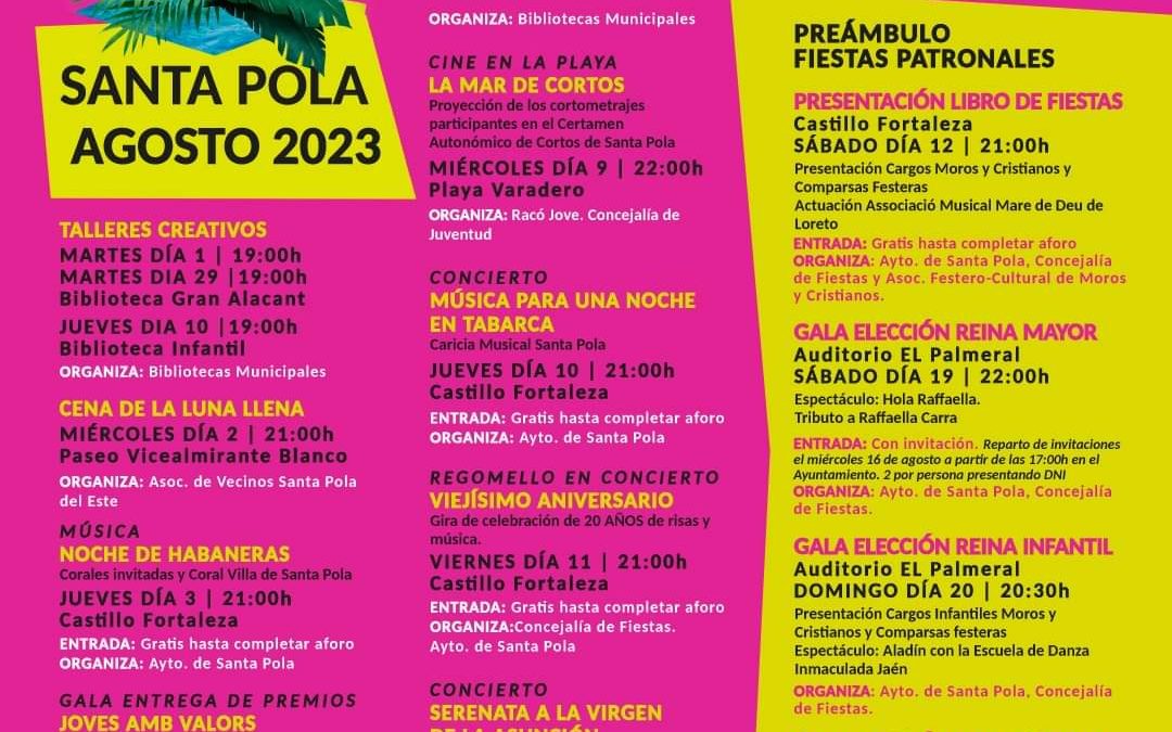 Fiestas de Verano Santa Pola y Gran Alacant Verano 2023